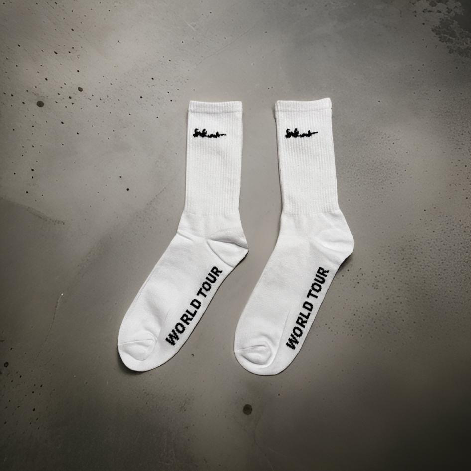 White WT Signature Socks