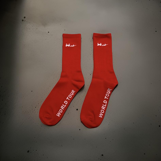 Red Signature Socks