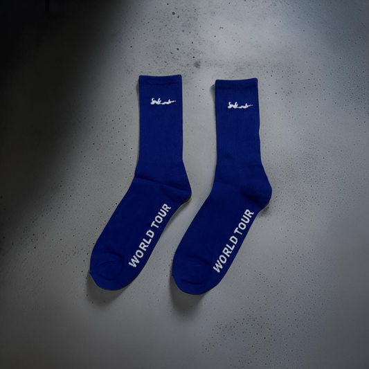 Blue Signature Socks